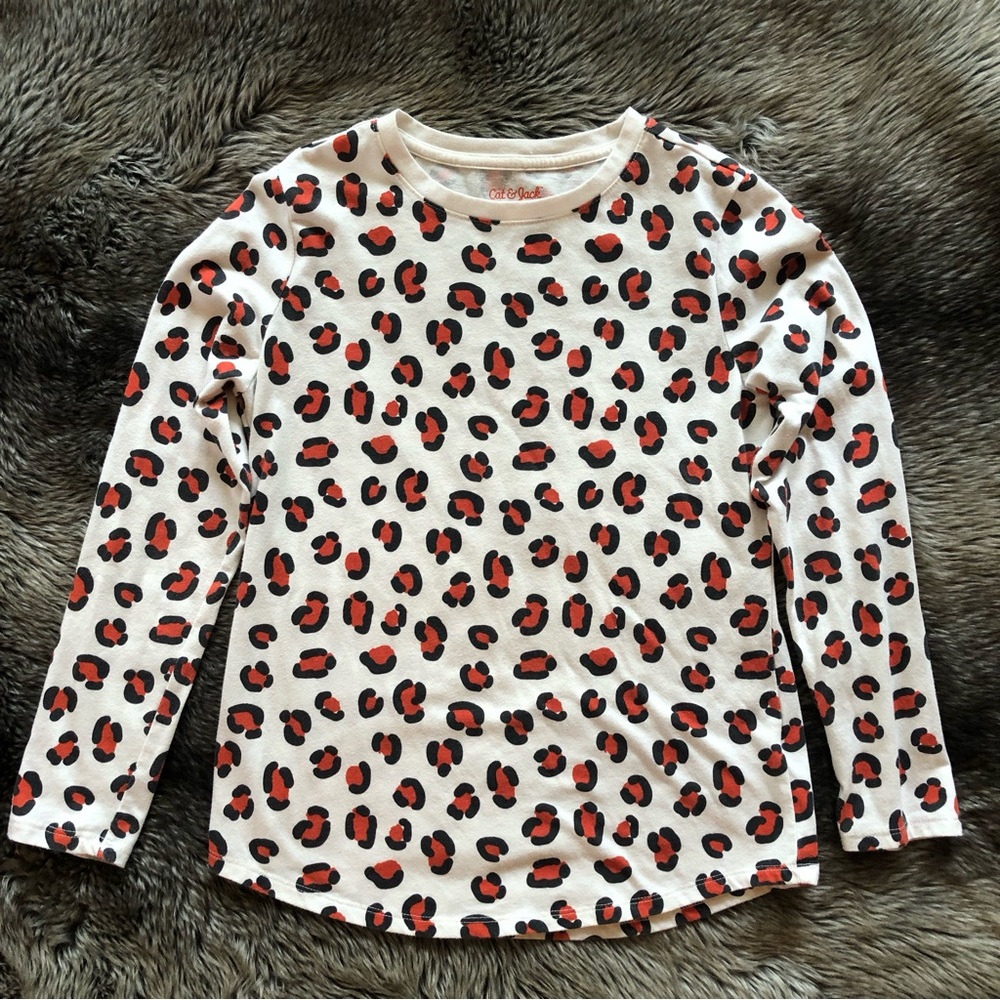 Cat & Jack Long-Sleeved Tee, Large 10/12